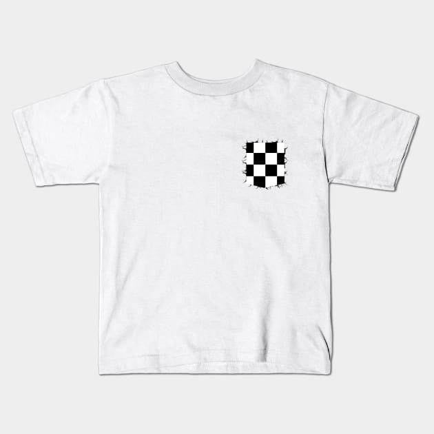 Checkers graphic pocket Kids T-Shirt by cusptees